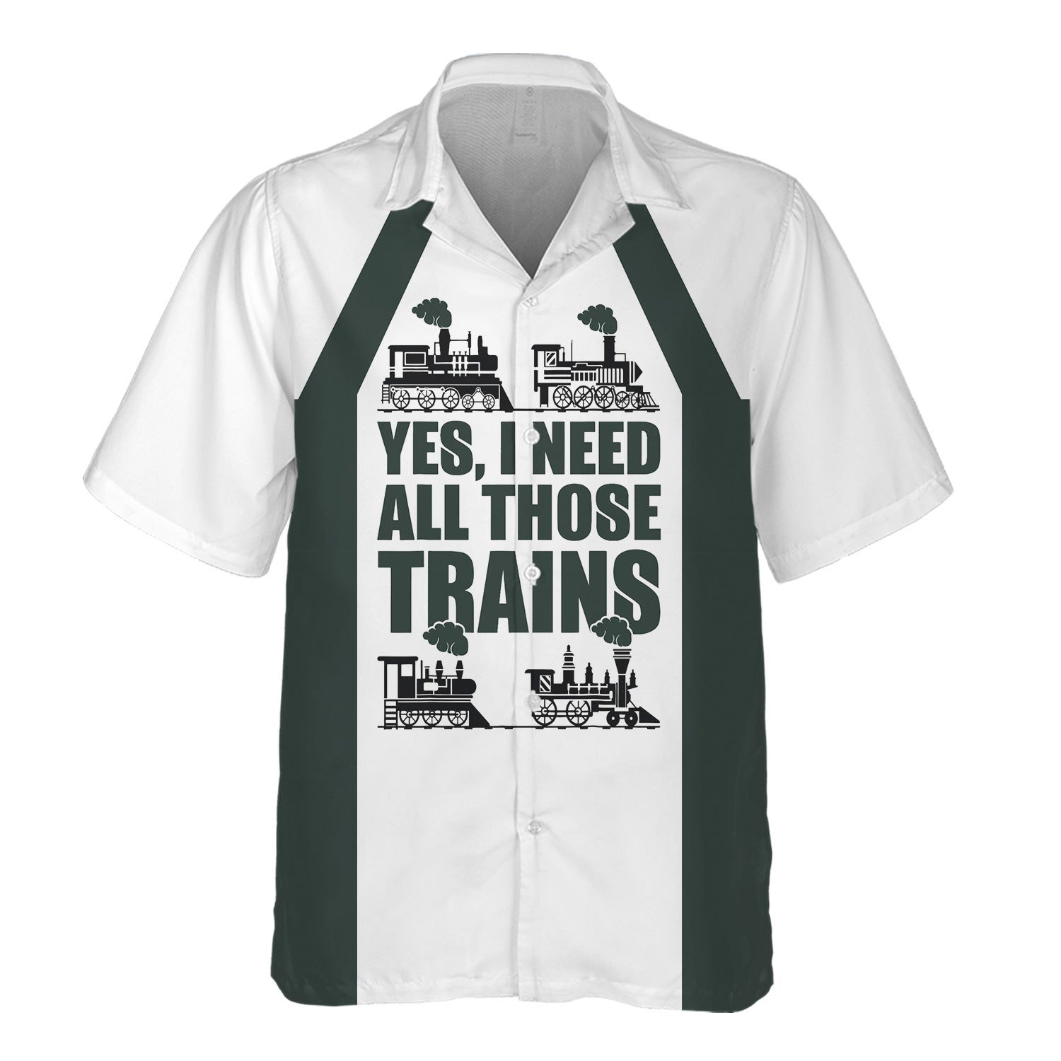 Railspirit Custom Name Youngstown & Southern Railroad Hawaiian Shirt Yes I Need All Those Train Printed Shirt