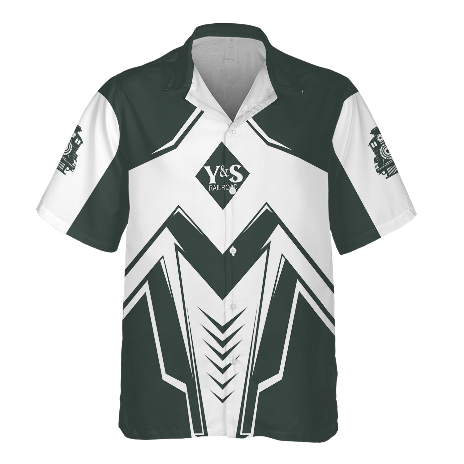 Railspirit Personalized Youngstown & Southern Railroad Hawaiian Shirt Railway Trainspotter Style Shirt Gift Idea For Foamers