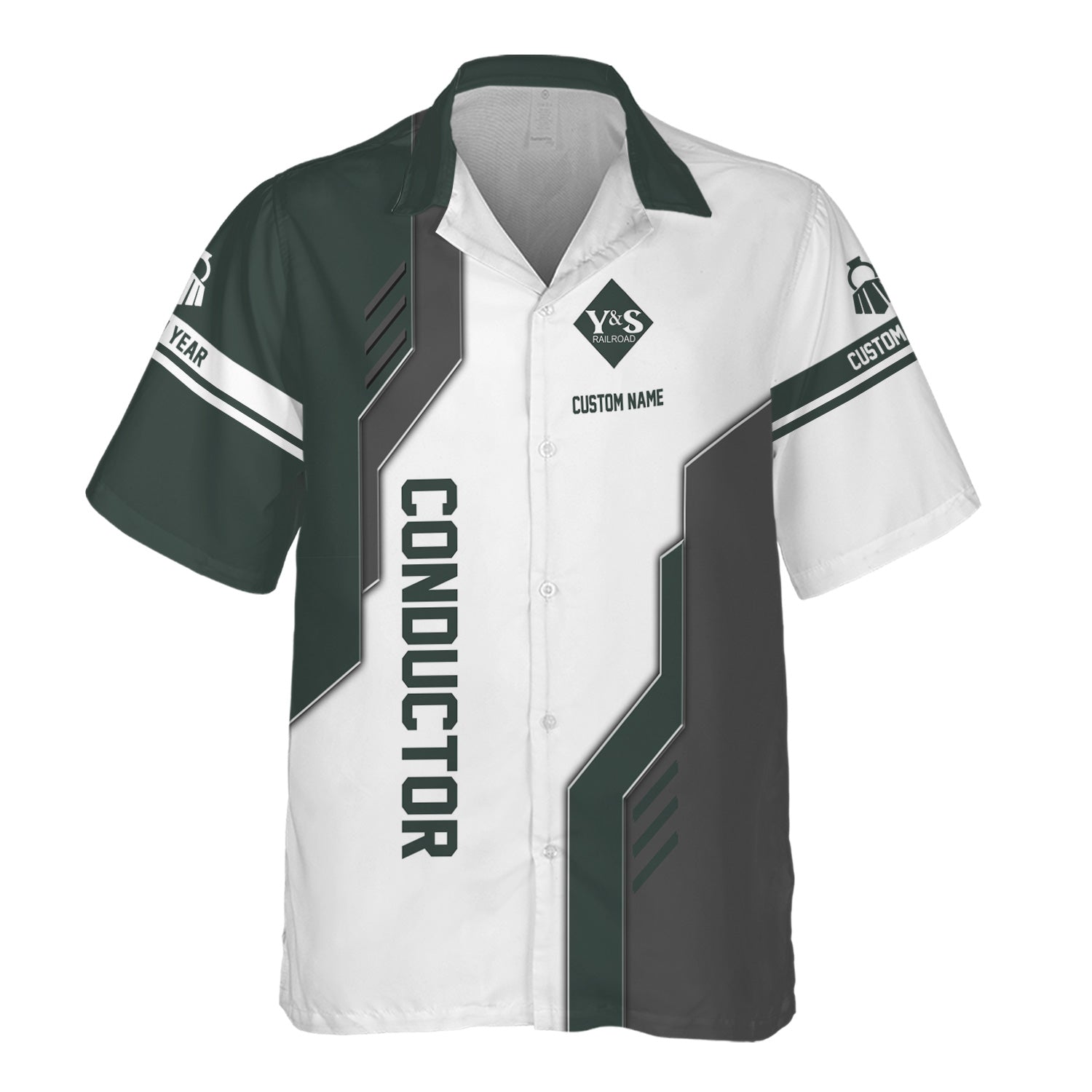 Railspirit Personalized Youngstown & Southern Railroad Hawaiian Shirt Unique Railway Style with Custom Job Train Shirt