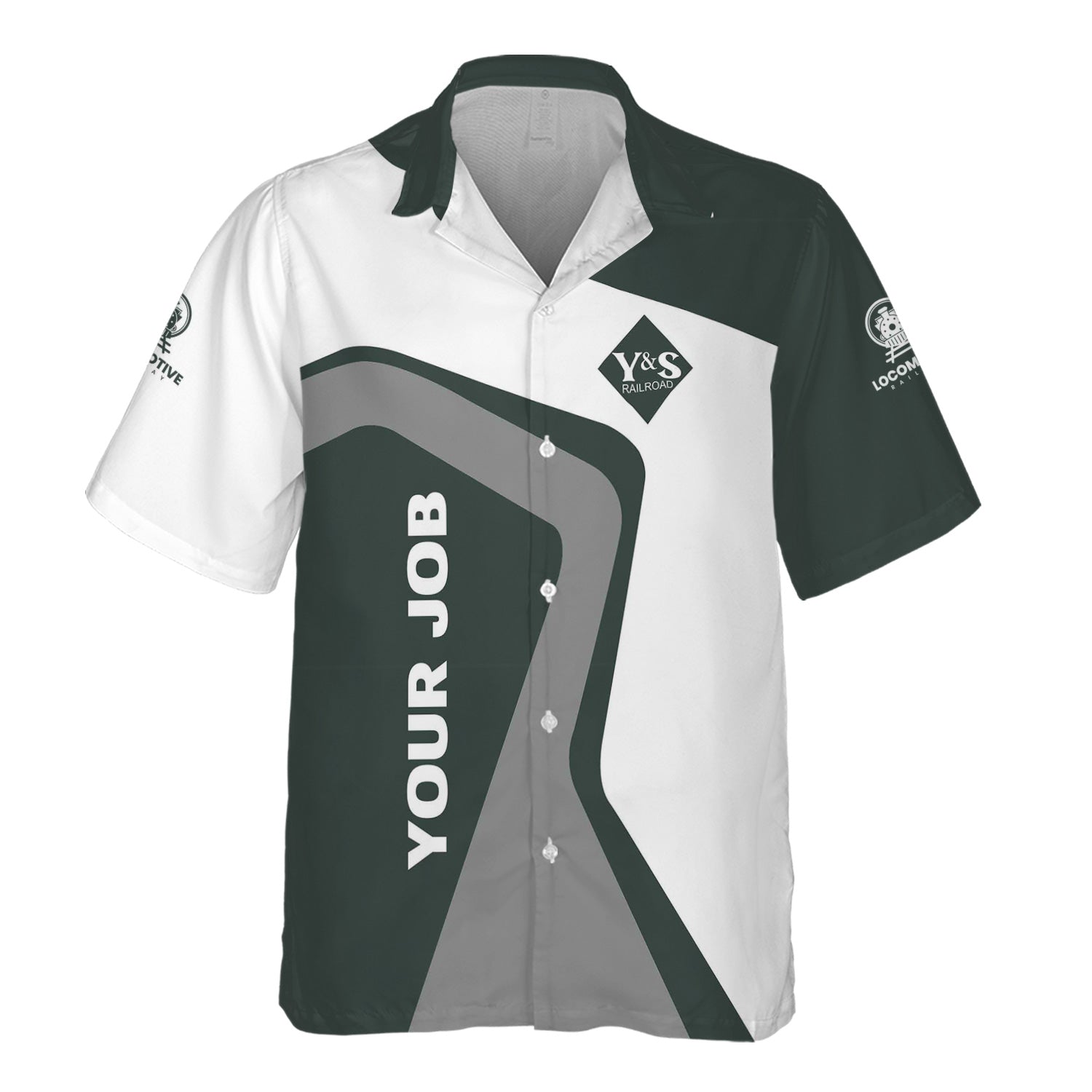 Railspirit Personalized Youngstown & Southern Railroad Hawaiian Shirt Unique Design with Custom Job Position Train Shirt