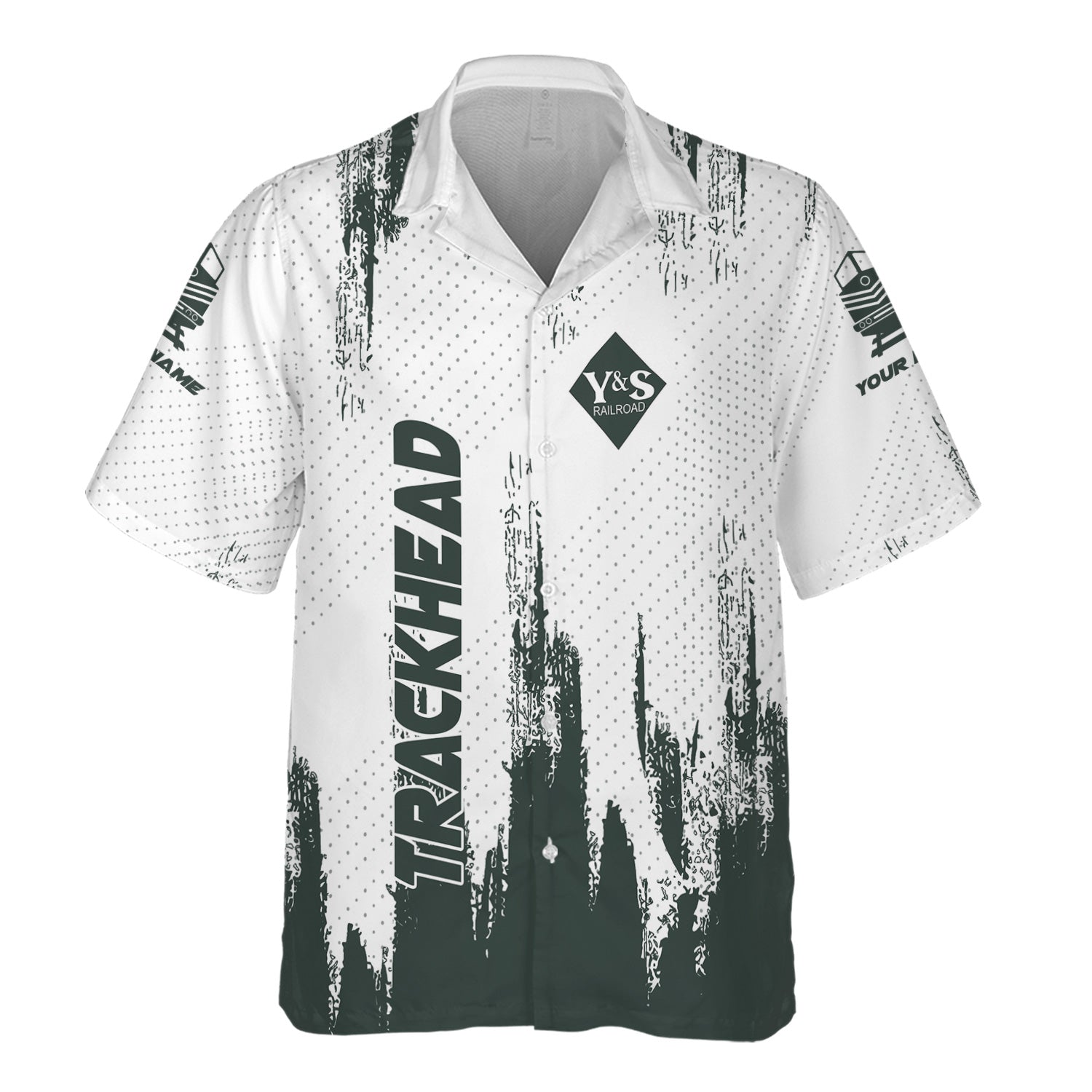 Railspirit Personalized Youngstown & Southern Railroad Hawaiian Shirt Paint Impact Design Train Shirt for Trackhead