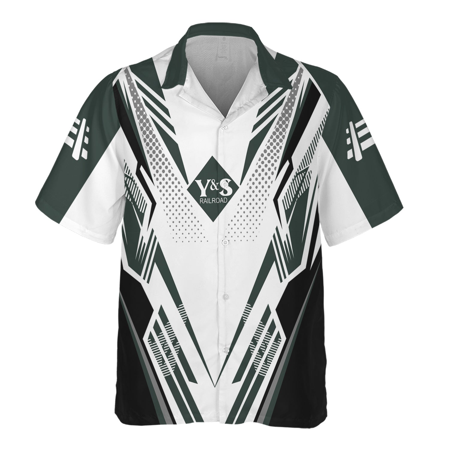 Railspirit Personalized Youngstown & Southern Railroad Hawaiian Shirt Railroad Tribute Design Train Shirt for Train Lovers