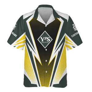 Railspirit Personalized Youngstown & Southern Railroad Hawaiian Shirt Lightning Graphic Style Shirt Gift Idea For Train Lover