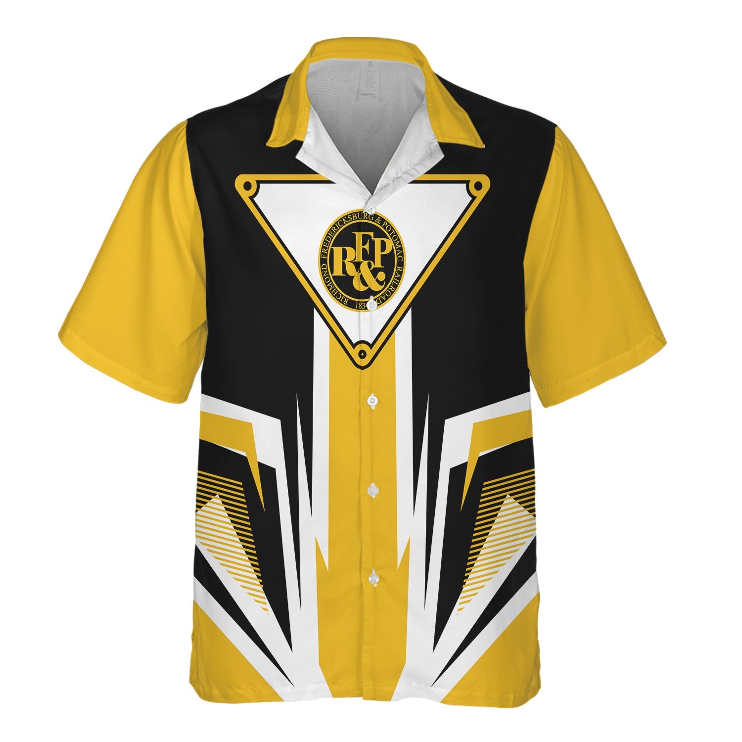 Railspirit Richmond, Fredericksburg And Potomac Railroad Hawaiian Shirt Bold Graphic Style All Over Printed Shirt