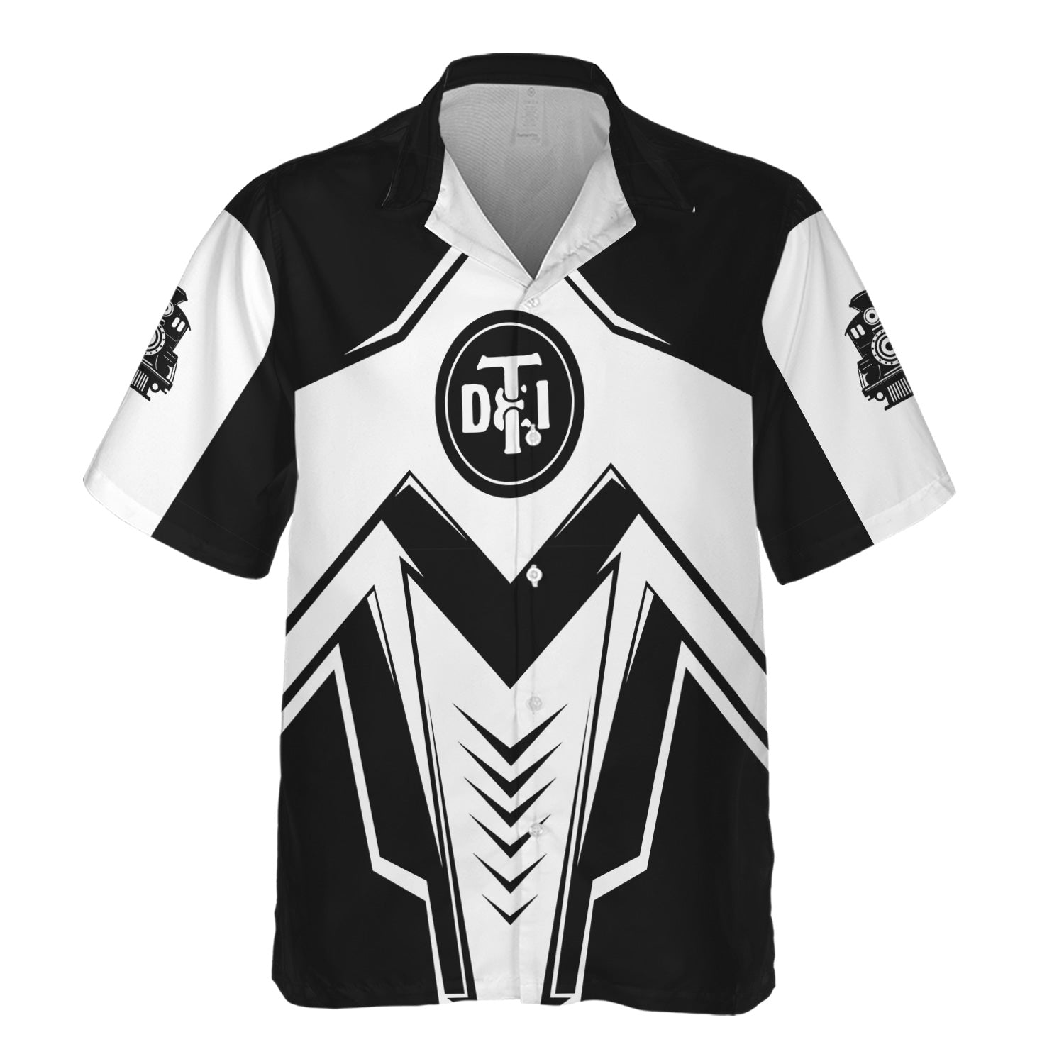 Railspirit Personalized Detroit Toledo And Ironton Railroad Hawaiian Shirt Railway Trainspotter Style Shirt Gift Idea For Foamers