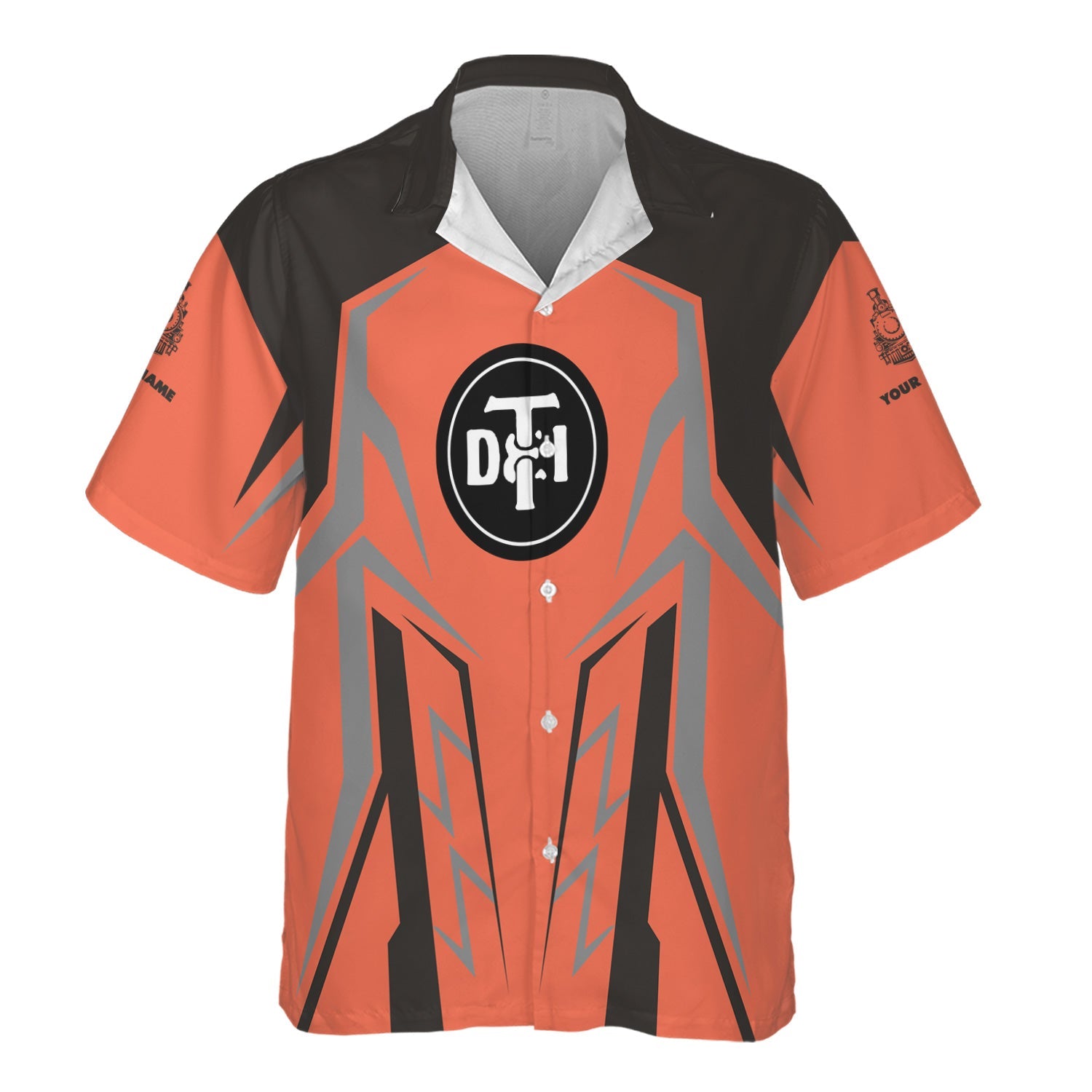 Railspirit Personalized Detroit Toledo And Ironton Railroad Hawaiian Shirt Futuristic Design with Custom Job Train Shirt