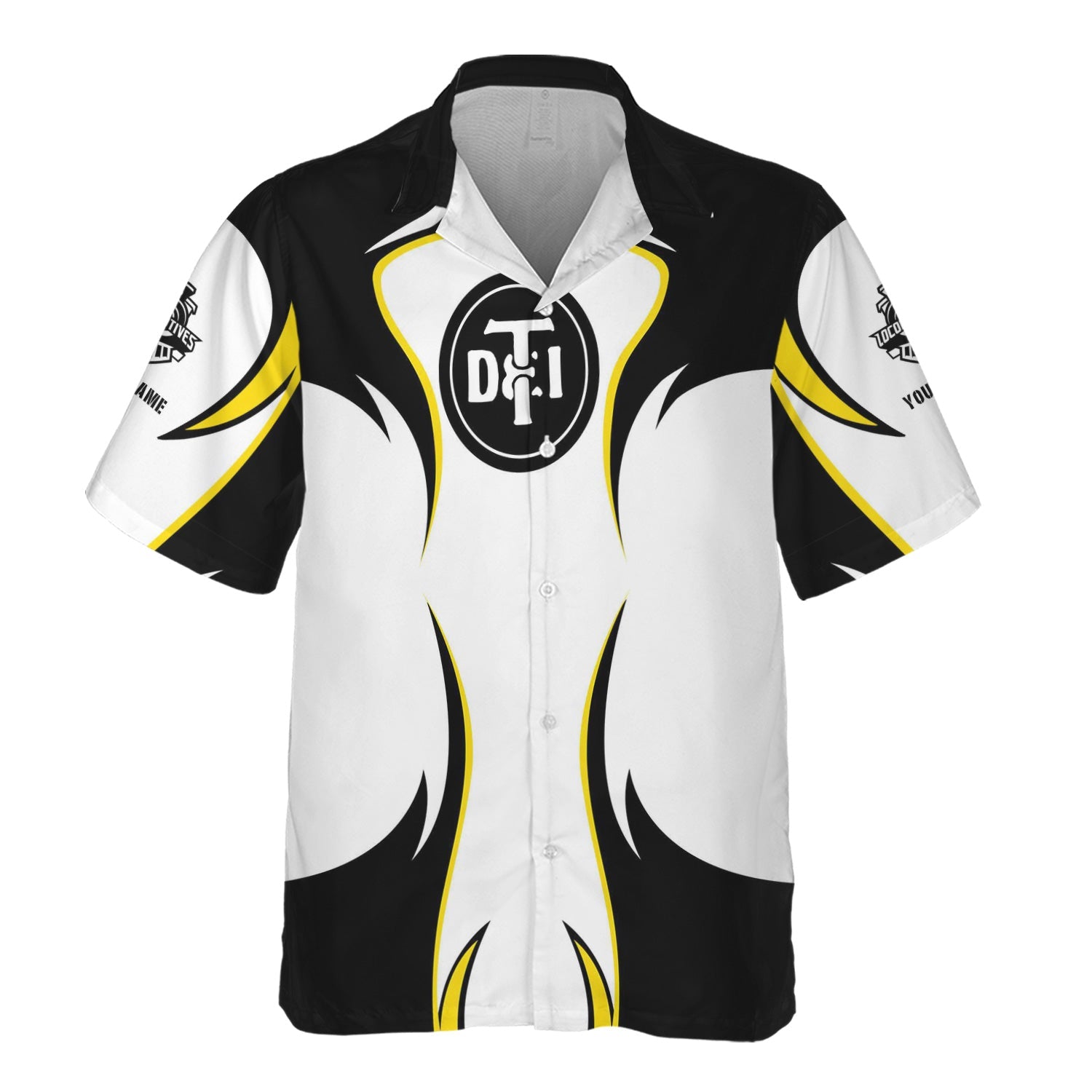 Railspirit Personalized Detroit Toledo And Ironton Railroad Hawaiian Shirt Distinctive Flame Style Shirt For Steam Engine Addict