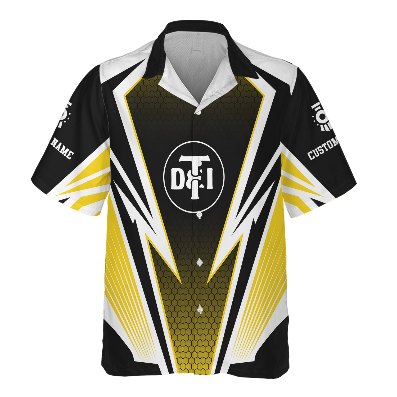 Railspirit Personalized Detroit Toledo And Ironton Railroad Hawaiian Shirt Lightning Graphic Style Shirt Gift Idea For Train Lover