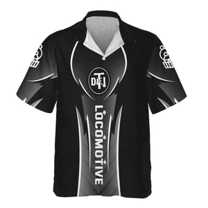 Railspirit Personalized Detroit Toledo And Ironton Railroad Hawaiian Shirt Striking Line Style Train Shirt For Locomotive Lovers