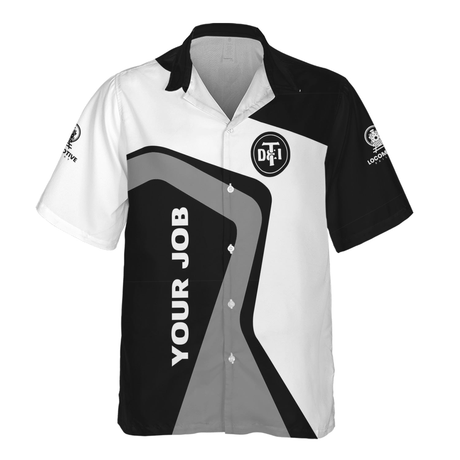 Railspirit Personalized Detroit Toledo And Ironton Railroad Hawaiian Shirt Unique Design with Custom Job Position Train Shirt