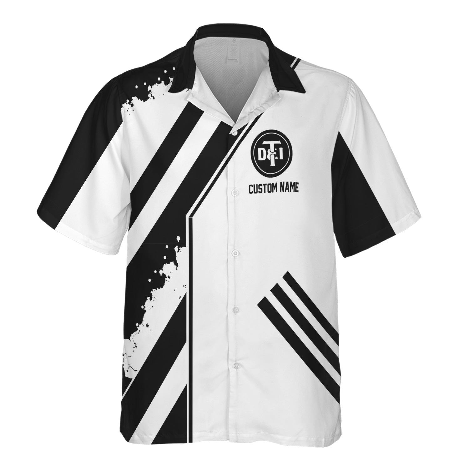 Railspirit Personalized Detroit Toledo And Ironton Railroad Hawaiian Shirt Locomotive Design Train Shirt for Train Enthusiast