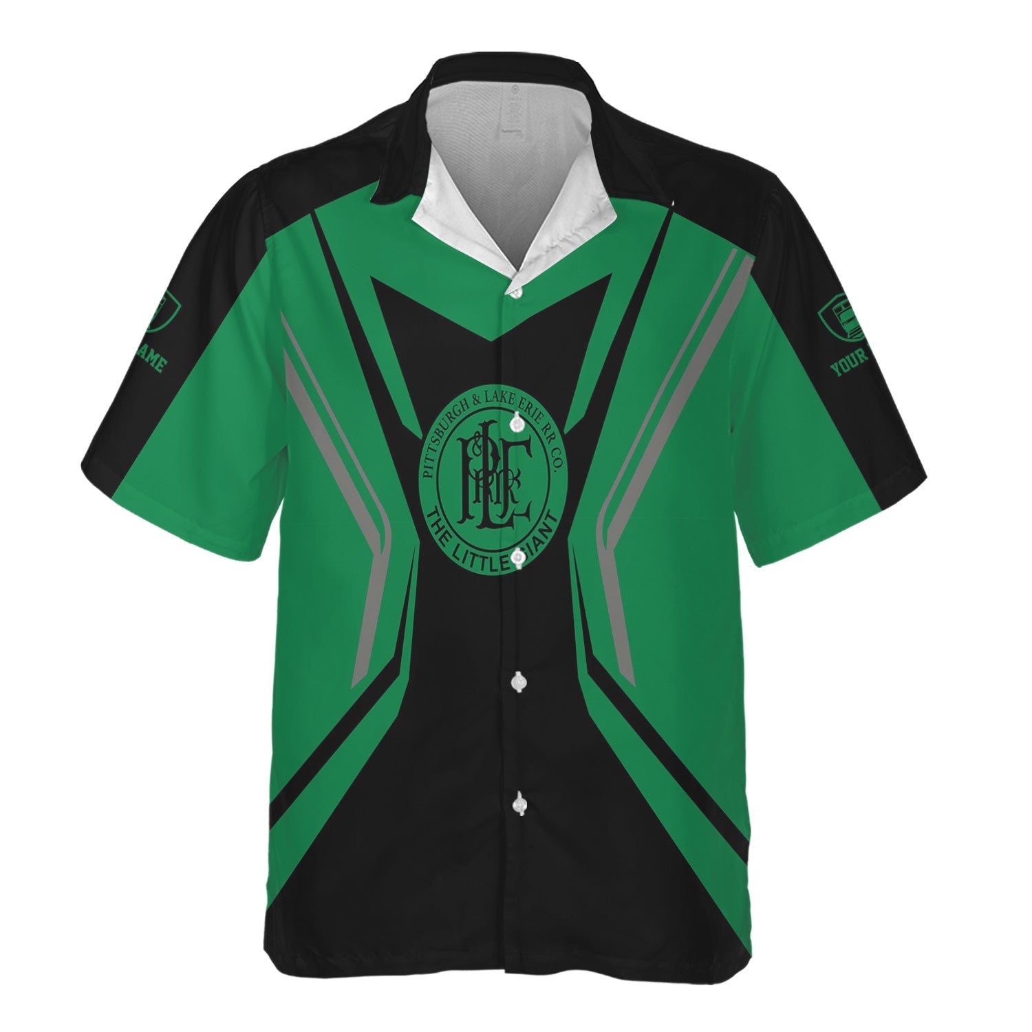 Railspirit Personalized Pittsburgh And Lake Erie Railroad Hawaiian Shirt Unique Style with Custom Job Train Shirt