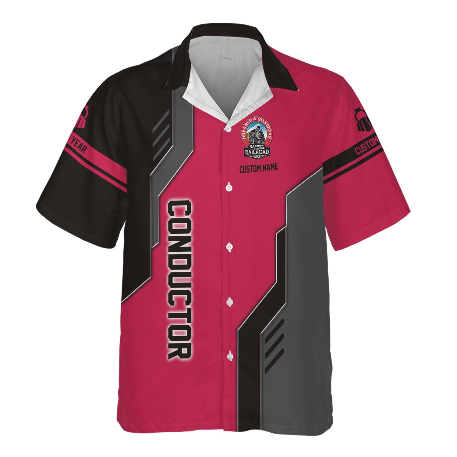 Railspirit Personalized Durango And Silverton Narrow Gauge Railroad Hawaiian Shirt Unique Railway Style with Custom Job Train Shirt