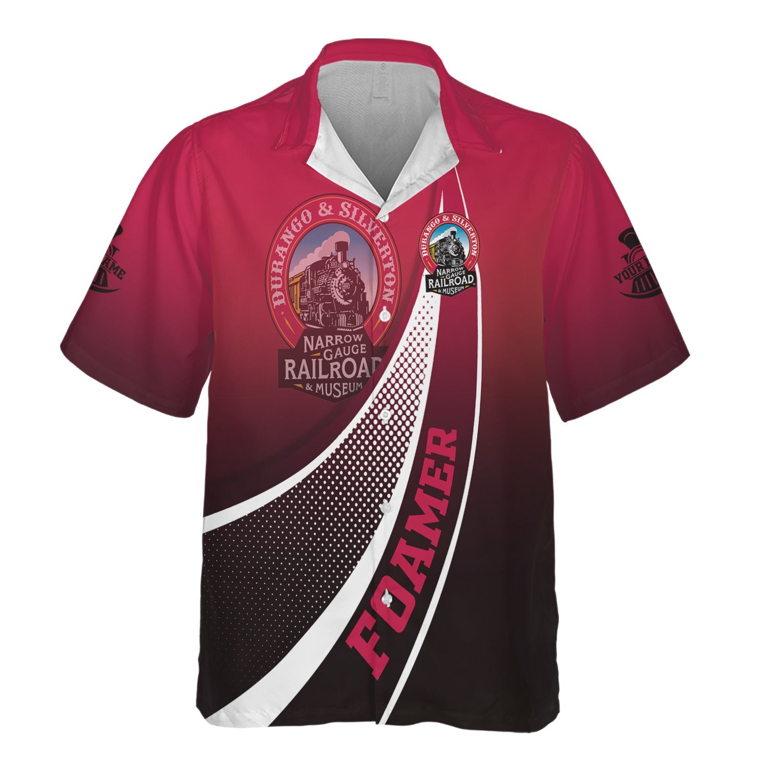 Railspirit Personalized Durango And Silverton Narrow Gauge Railroad Hawaiian Shirt Railway-Themed Style Shirt Gift Idea For Trainspotter