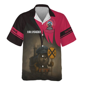 Railspirit Personalized Durango And Silverton Narrow Gauge Railroad Hawaiian Shirt Angry Train Hawaiian Shirt Gift Idea For Train Lover