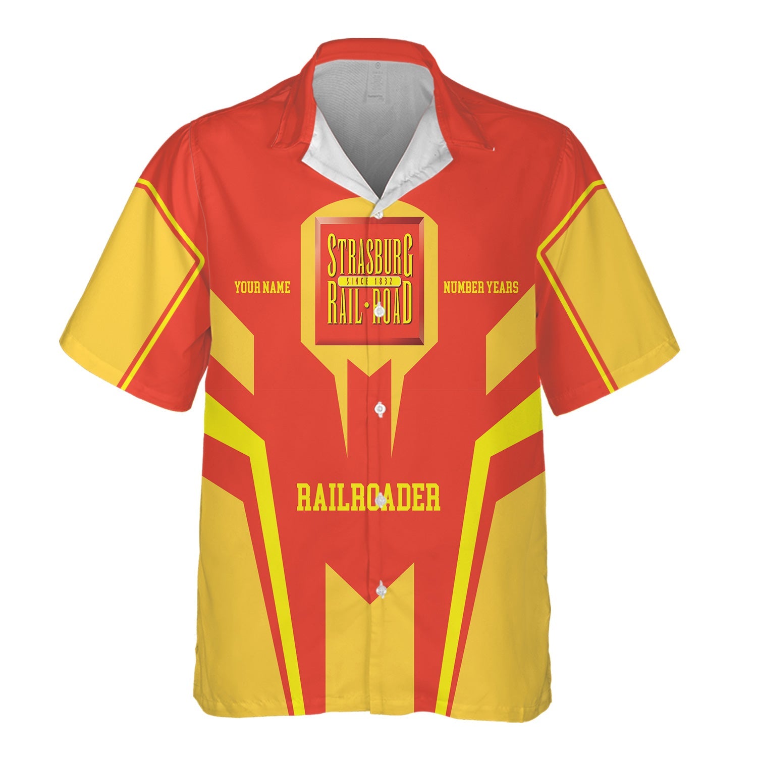 Railspirit Personalized Strasburg Railroad Hawaiian Shirt Custom Year Railroader Shirt Gift Idea For Train Lover