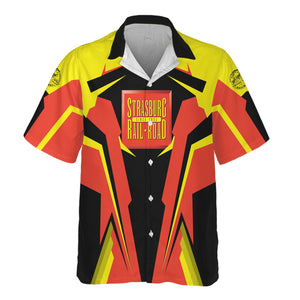 Railspirit Personalized Strasburg Railroad Hawaiian Shirt Strong Line Style Train Unisex Shirt All Over Print