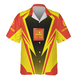 Railspirit Personalized Strasburg Railroad Hawaiian Shirt Lightning Graphic Style Shirt Gift Idea For Train Lover