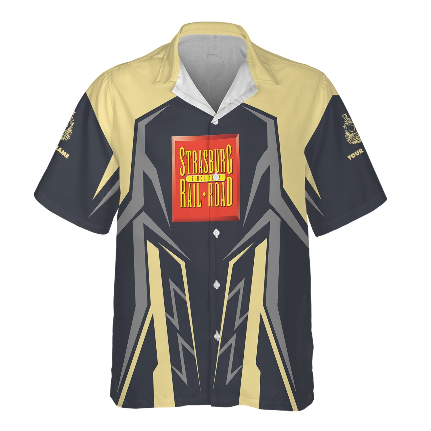 Railspirit Personalized Strasburg Railroad Hawaiian Shirt Futuristic Design with Custom Job Train Shirt