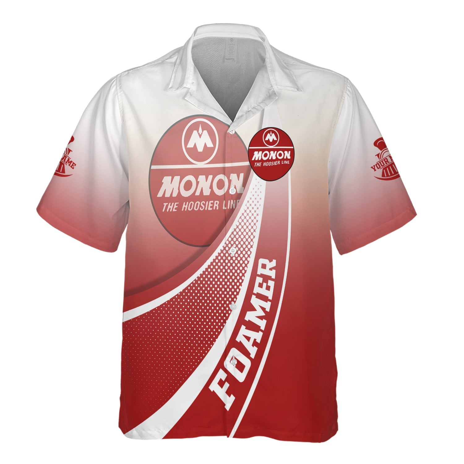 Railspirit Personalized Monon Railroad Hawaiian Shirt Railway-Themed Style Shirt Gift Idea For Trainspotter