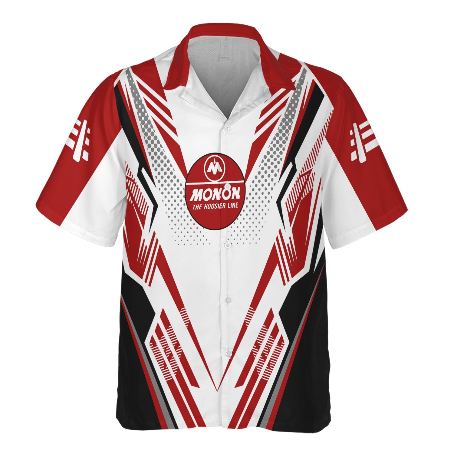 Railspirit Personalized Monon Railroad Hawaiian Shirt Railroad Tribute Design Train Shirt for Train Lovers