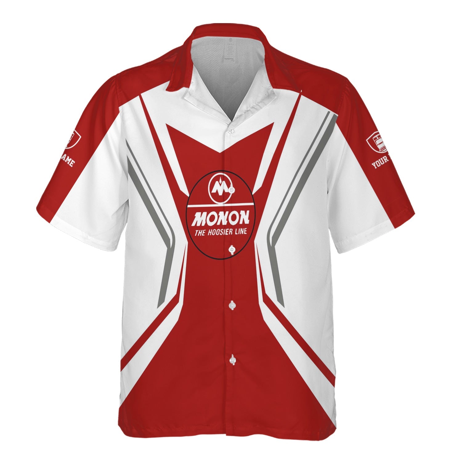 Railspirit Personalized Monon Railroad Hawaiian Shirt Unique Style with Custom Job Train Shirt