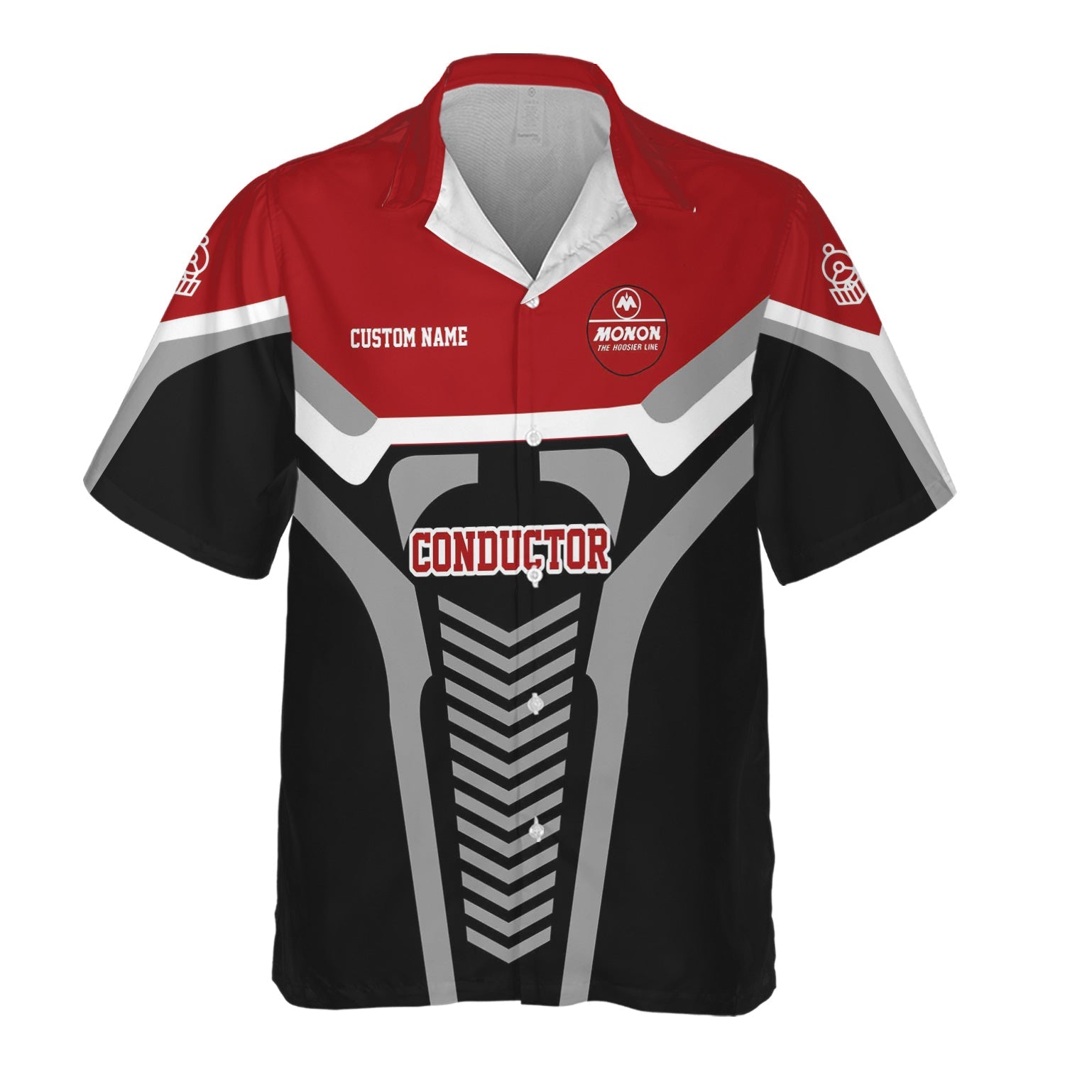 Railspirit Personalized Monon Railroad Hawaiian Shirt Track-Inspired with Custom Job Position Train Shirt