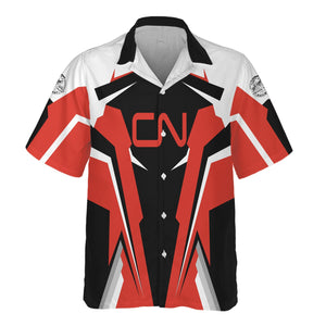 Railspirit Personalized Canadian National Railroad Hawaiian Shirt Strong Line Style Train Unisex Shirt All Over Print