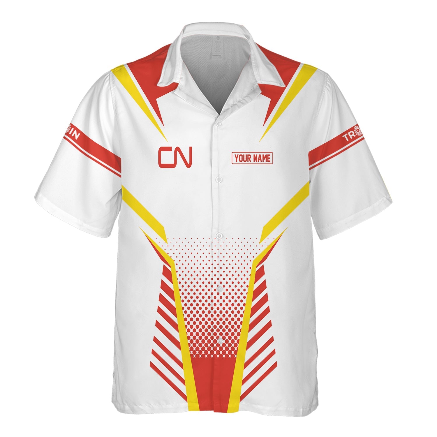 Railspirit Personalized Canadian National Railroad Hawaiian Shirt Unisex Train Shirt All Over Print