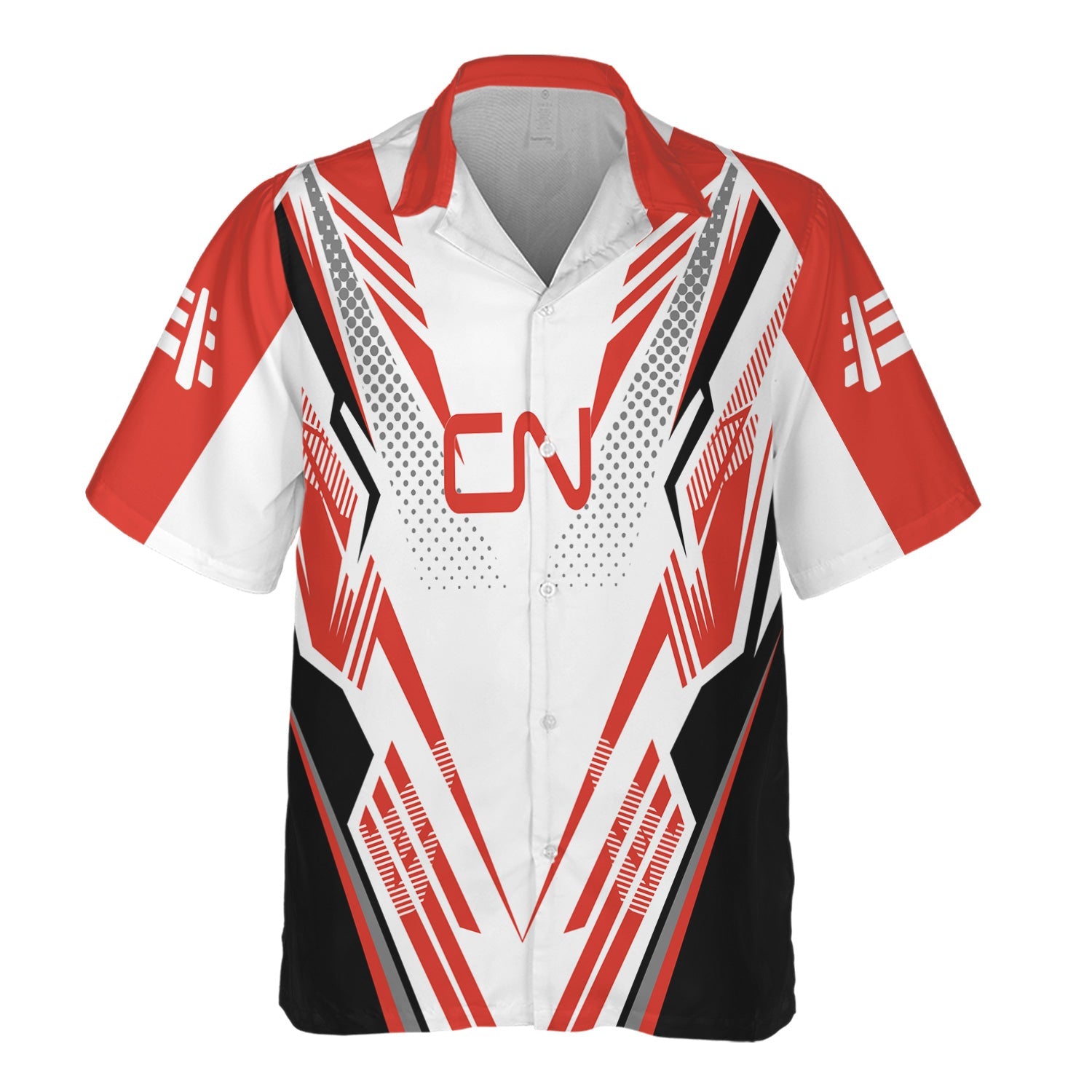 Railspirit Personalized Canadian National Railroad Hawaiian Shirt Railroad Tribute Design Train Shirt for Train Lovers