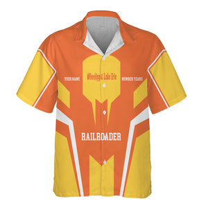 Railspirit Personalized Wheeling And Lake Erie Railroad Hawaiian Shirt Custom Year Railroader Shirt Gift Idea For Train Lover
