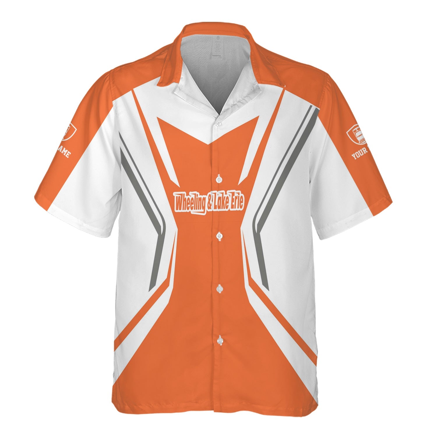 Railspirit Personalized Wheeling And Lake Erie Railroad Hawaiian Shirt Unique Style with Custom Job Train Shirt