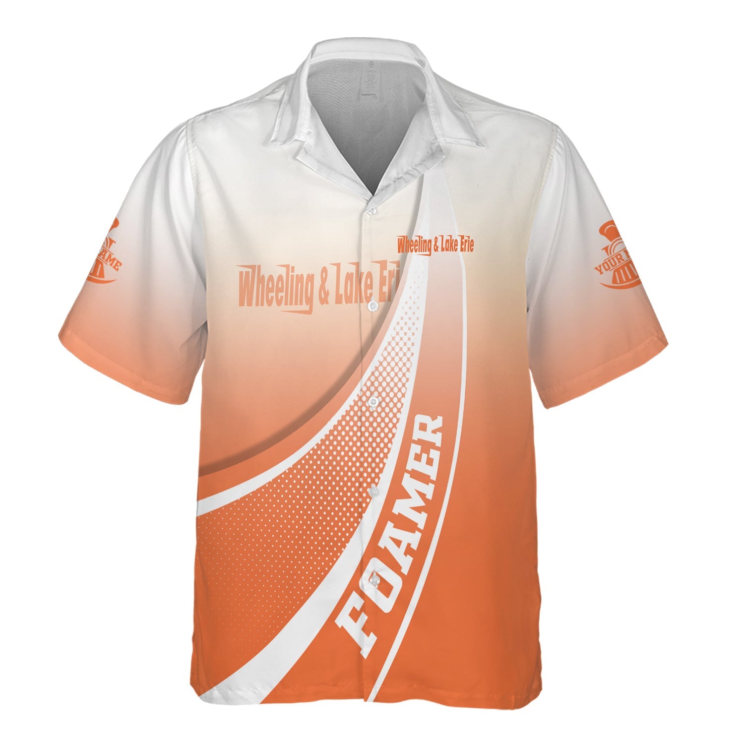 Railspirit Personalized Wheeling And Lake Erie Railroad Hawaiian Shirt Railway-Themed Style Shirt Gift Idea For Trainspotter