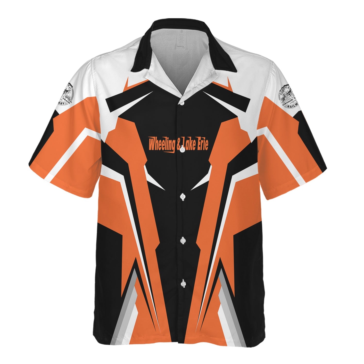 Railspirit Personalized Wheeling And Lake Erie Railroad Hawaiian Shirt Strong Line Style Train Unisex Shirt All Over Print