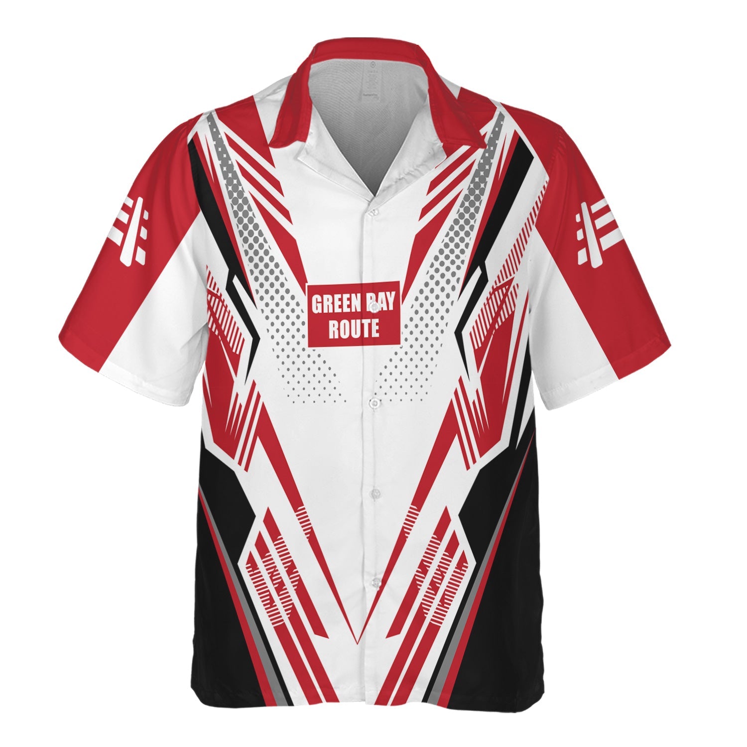 Railspirit Personalized Green Bay & Western Railroad Hawaiian Shirt Railroad Tribute Design Train Shirt for Train Lovers