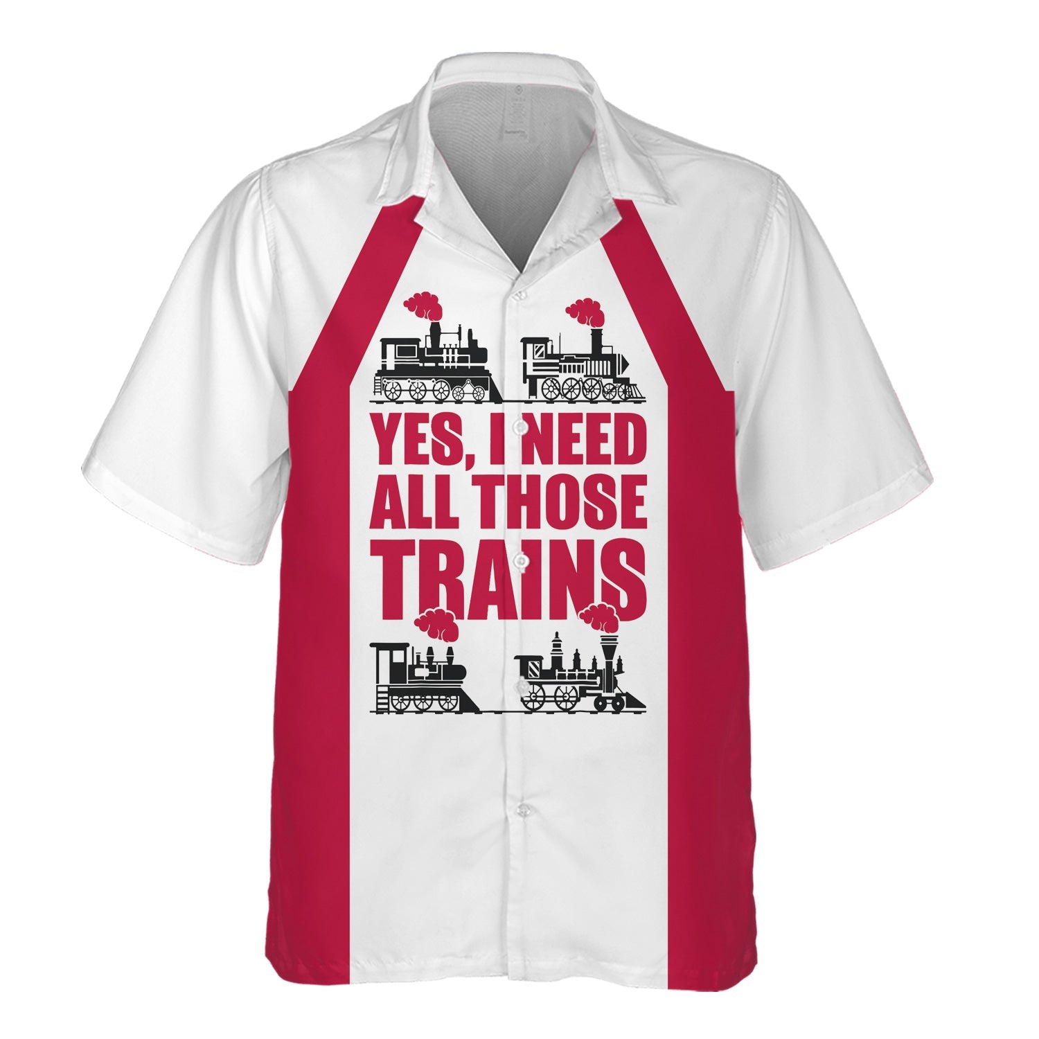 Railspirit Custom Name Canadian Pacific Railroad Hawaiian Shirt Yes I Need All Those Train Printed Shirt