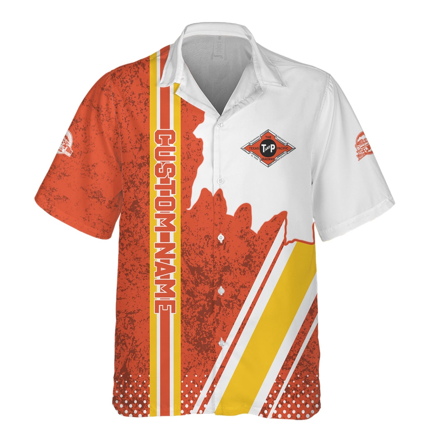 Railspirit Personalized Texas and Pacific Railway Hawaiian Shirt All Over Printed Unisex Shirt