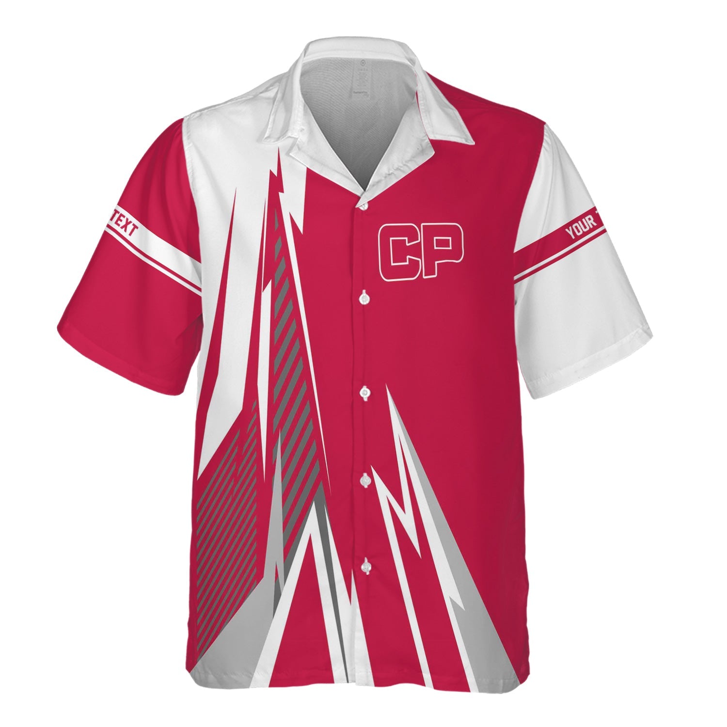 Railspirit Personalized Canadian Pacific Railroad Hawaiian Shirt Lightning-Inspired Railway Style Shirt For Train Lovers