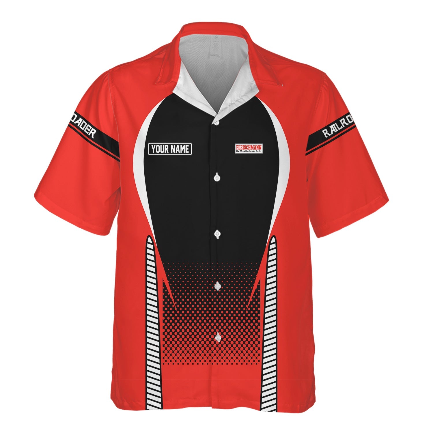 Railspirit  Personalized  Fleischmann And Western Railroad Hawaiian Shirt  Stress Is Caused By Not Having Enough Trains  Shirt All Over Print