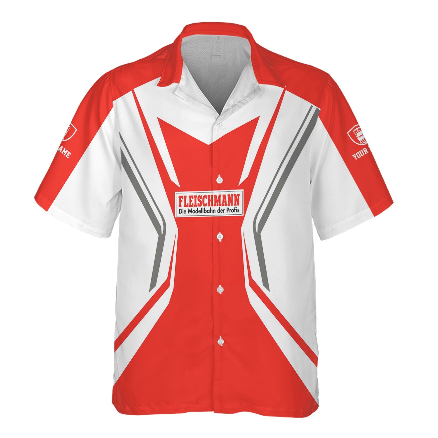 Railspirit Personalized Fleischmann And Western Railroad Hawaiian Shirt Unique Style with Custom Job Train Shirt