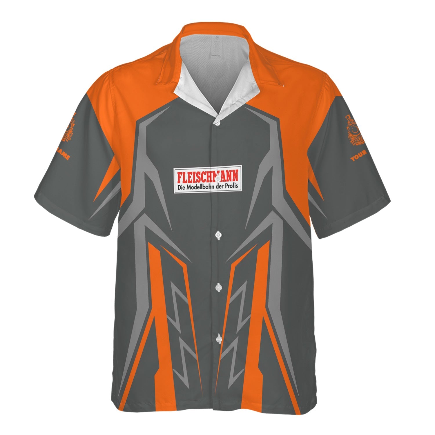 Railspirit Personalized Fleischmann And Western Railroad Hawaiian Shirt Futuristic Design with Custom Job Train Shirt