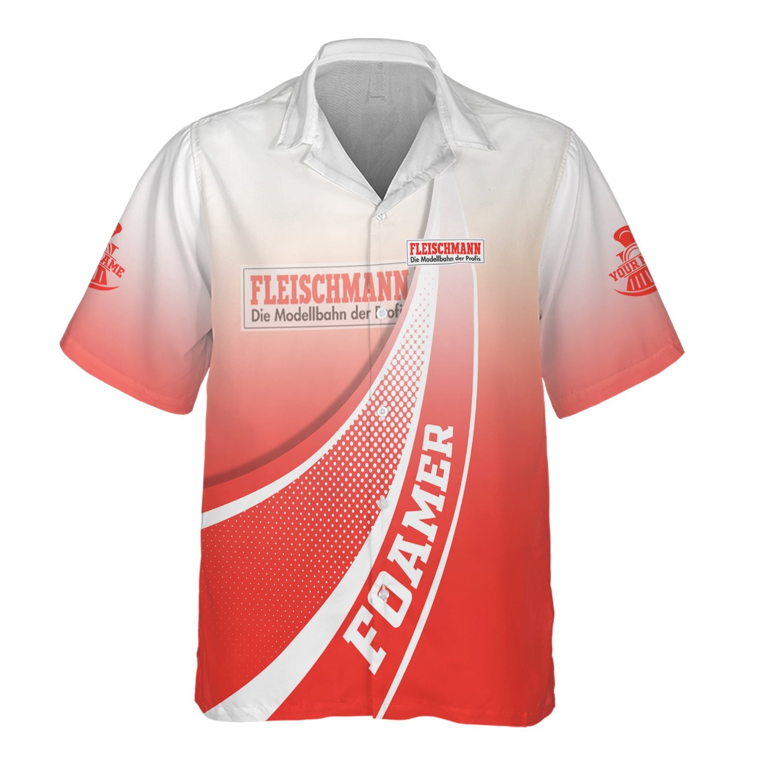 Railspirit Personalized Fleischmann And Western Railroad Hawaiian Shirt Railway-Themed Style Shirt Gift Idea For Trainspotter