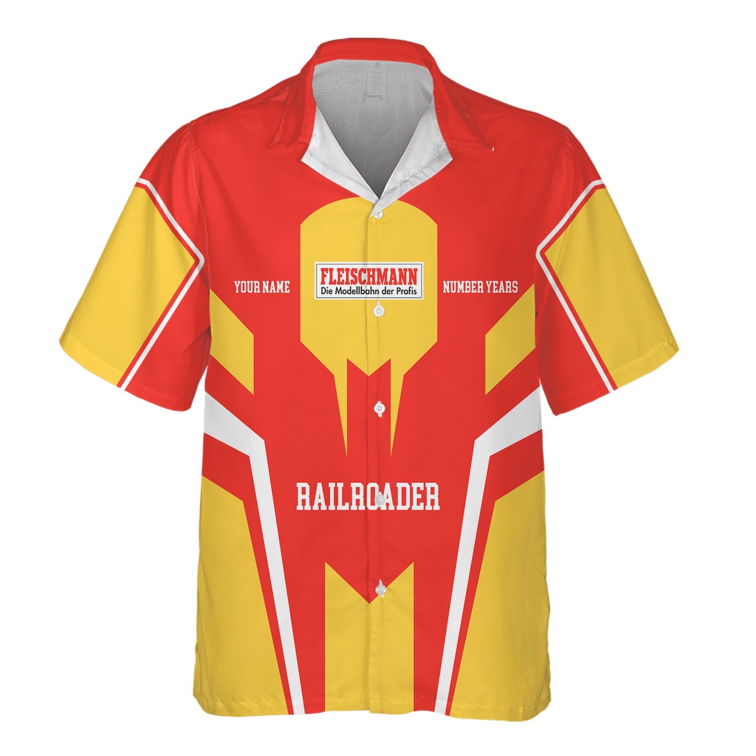 Railspirit Personalized Fleischmann And Western Railroad Hawaiian Shirt Custom Year Railroader Shirt Gift Idea For Train Lover