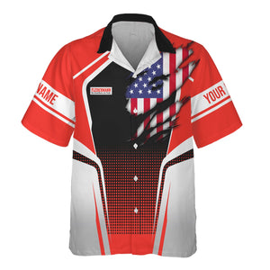 Railspirit Personalized Fleischmann And Western Railroad Hawaiian Shirt American Eagle Vintage Train Shirt