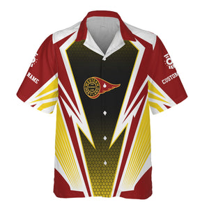 Railspirit Personalized Western Maryland Railway Hawaiian Shirt Lightning Graphic Style Shirt Gift Idea For Train Lover