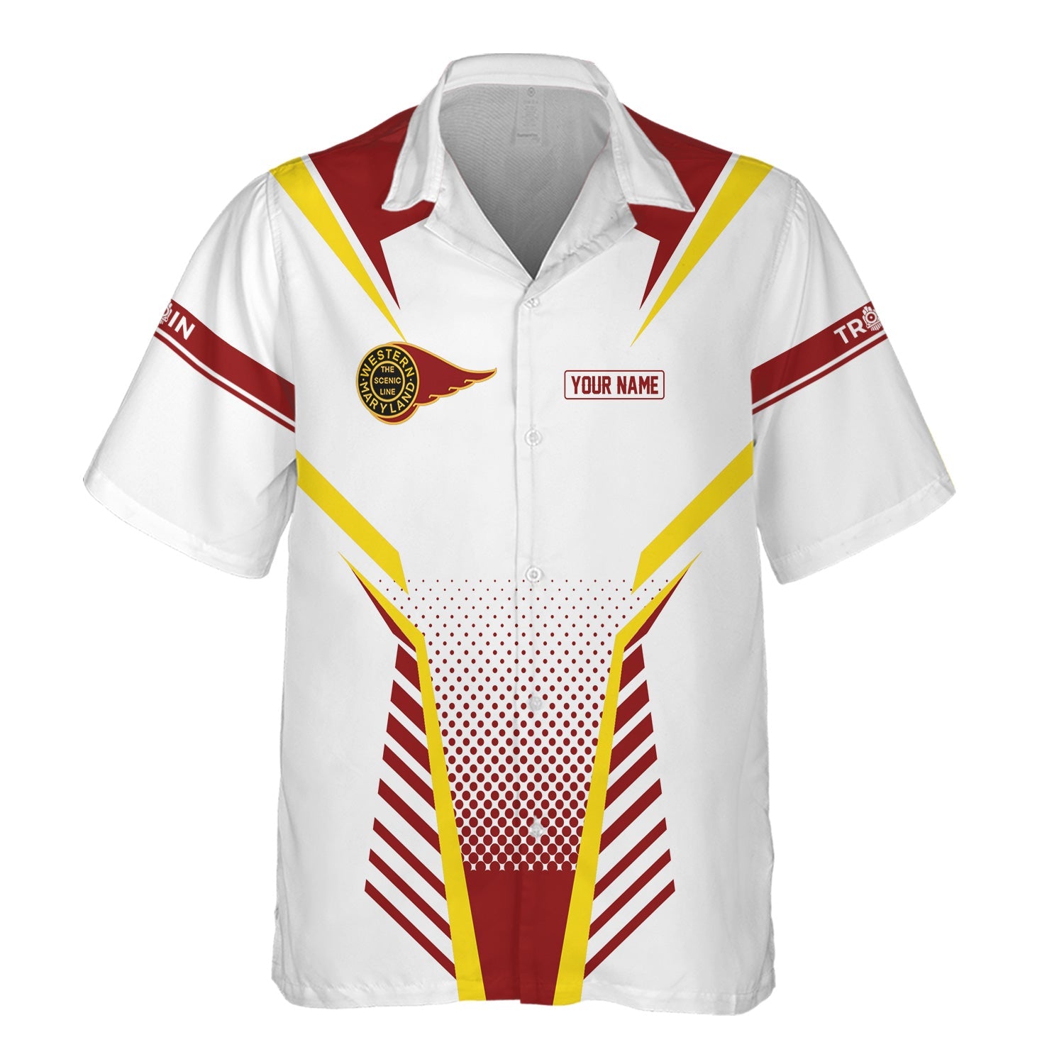 Railspirit Personalized Western Maryland Railway Hawaiian Shirt Unisex Train Shirt All Over Print