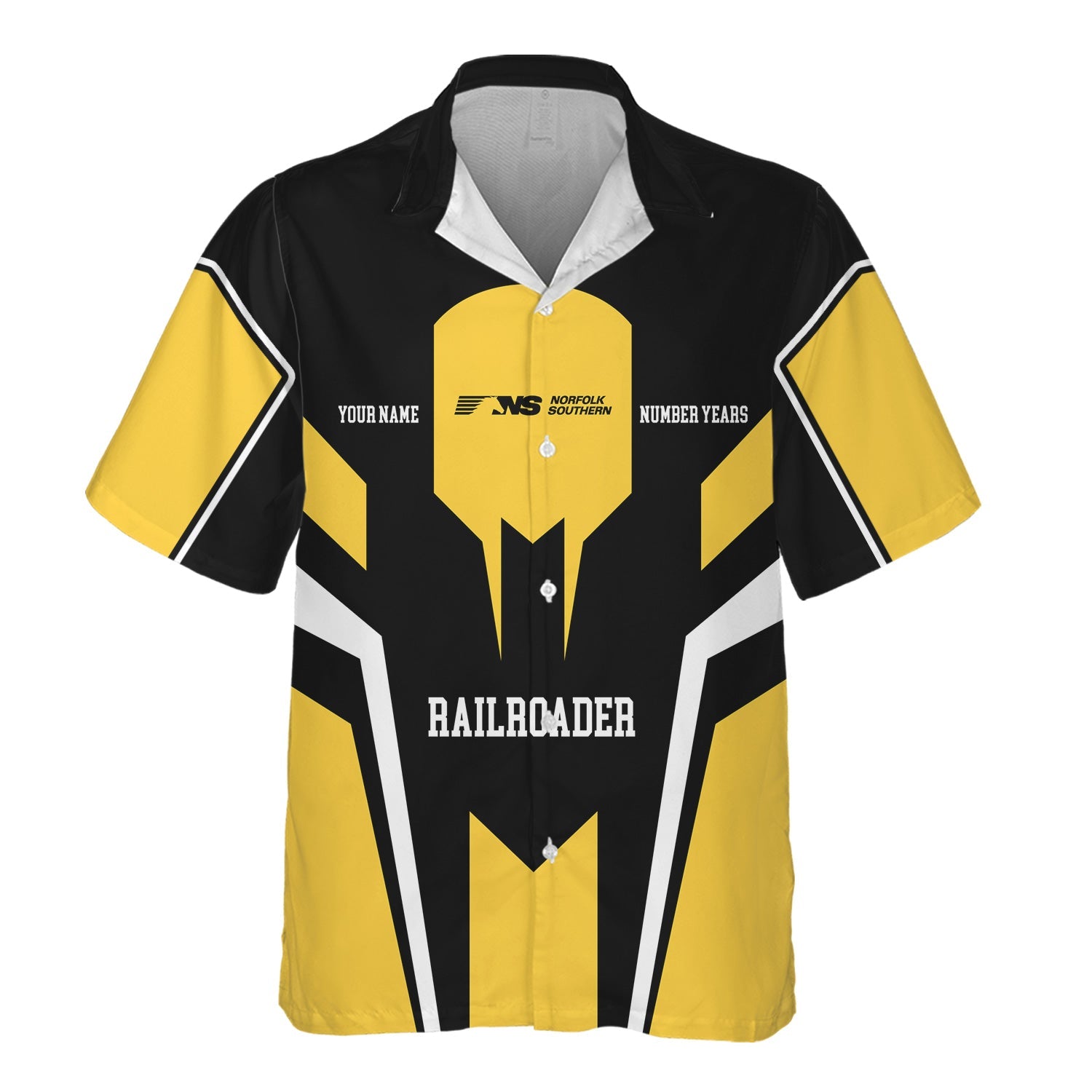 Railspirit Personalized Norfolk Southern Railway Hawaiian Shirt Custom Year Railroader Shirt Gift Idea For Train Lover