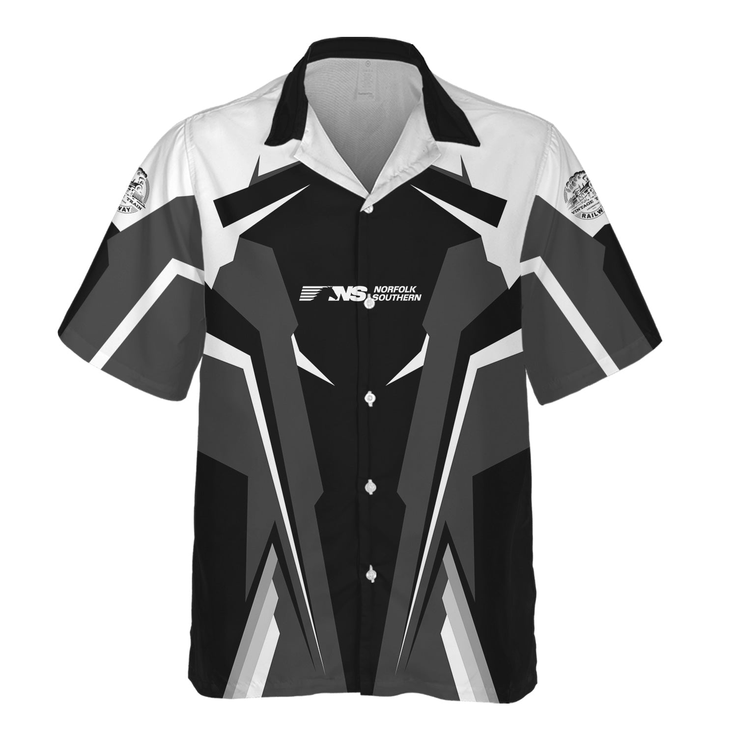 Railspirit Personalized Norfolk Southern Railway Hawaiian Shirt Strong Line Style Train Unisex Shirt All Over Print