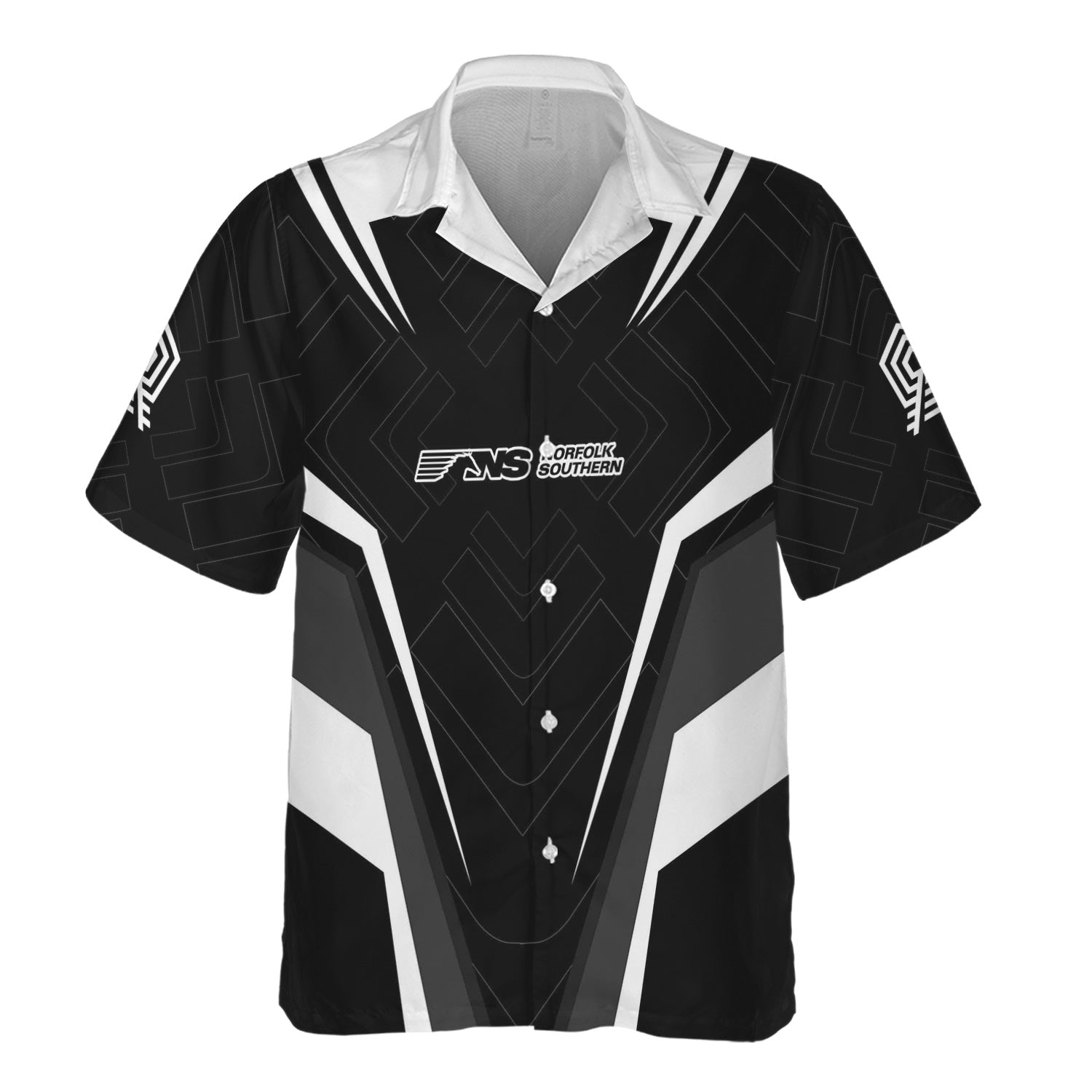 Railspirit Personalized Norfolk Southern Railway Hawaiian Shirt Railway Inspired Apparel Train Shirt For Train Lovers