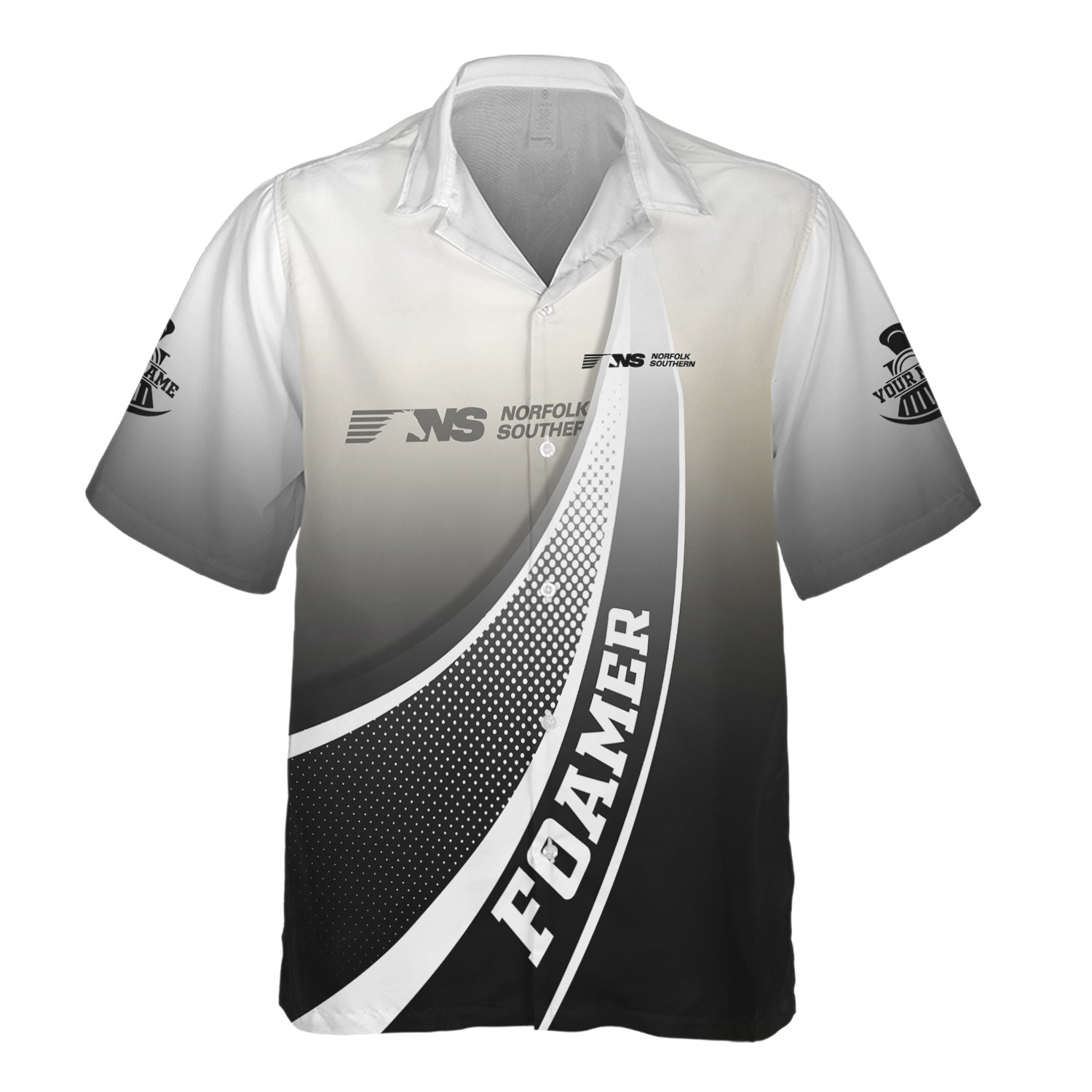 Railspirit Personalized Norfolk Southern Railway Hawaiian Shirt Railway-Themed Style Shirt Gift Idea For Trainspotter
